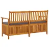 vidaXL Truhenbank mit Kissen 148 cm Massivholz Akazie -  Produktbild-Vorschau 11