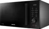 A black Samsung microwave oven is shown from a diagonal angle, with its control panel visible. Anteprima dell’immagine prodotto