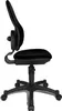 A side view of a black office chair on a white background. Produktbild-Vorschau