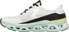 A side view of a white and black athletic shoe with mint green and yellow accents. Anteprima dell’immagine prodotto
