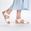 Rieker Damen Keil-Sandaletten Weiß Voir les images du produit 40