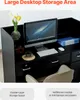 SucceBuy 47,24" Empfangstresen, rechteckiger schwarzer Produktbild-Vorschau 5