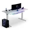 Ultradesk VORTEX - Weiß - Computertisch mit elektrischer Produktbild-Vorschau 8