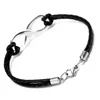 Leder-Armband Damen Endless Unendlichkeit Infinity Produktbild-Vorschau 2