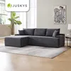 Juskys Sofa Coredo - Dunkelgrau, moderne Couch aus Cord mit Produktbild-Vorschau 7