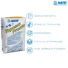 A bag of MAPEI Topcem Pronto with accompanying feature icons and text. Produktbild-Vorschau