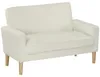 HOMCOM Sofa 2-Sitzer 130 cm Kleine Couch Getuftetes Produktbild-Vorschau 1