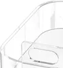 A close-up view of a clear acrylic organizer with a handle. Produktbild-Vorschau