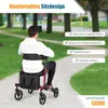 COSTWAY Aluminium Rollator, Reiserollator faltbar, Produktbild-Vorschau 4