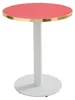 Runde weiße Tischplatte mit Goldrand 60 cm himbeere/gold - Produktbild-Vorschau 5