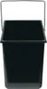 A black rectangular bucket with a silver handle is shown against a white background. Anteprima dell’immagine prodotto