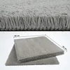 Flauschige Teppichfliesen grau 50 x 50 cm Selbstliegende Produktbild-Vorschau 2