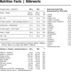Nutrition facts and amino acid profile for a food supplement. Produktbild-Vorschau