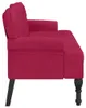 vidaXL Lavica s operadlom vínová červená 119,5x64,5x75 cm Náhľad obrázku produktu 4