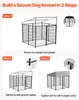 VEVOR Hundezwinger, 1,12x1,15x1,25 m, Hundehütte mit Produktbild-Vorschau 6