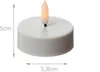 LED Maxi Teelichter - flackernde 3D Flamme - Kunststoff - Timer - D: 5,8cm - weiß - 10er Set Produktbild-Vorschau