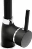 A close-up shot of a black faucet with silver accents. Produktbild-Vorschau