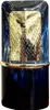 A perfume bottle with a blue base and a gold textured middle section. Anteprima dell’immagine prodotto