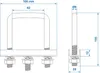 Support en U carré 60mm pour pince à roue jockey - lot de 2 Voir les images du produit 5