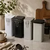 Kaffeedose / Vorratsdose - weis - Verschluss - 12 x 8 x 20 Produktbild-Vorschau 3