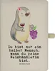 Mr. & Mrs. Panda notizbuch Weinhändlerin Herz - Transparent Produktbild-Vorschau 1