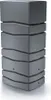 A tall, gray, rectangular water butt with a segmented design. Produktbild-Vorschau