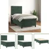 The Living Store Boxspringbett mit Matratze Dunkelgrün Produktbild-Vorschau 1