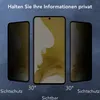 Three smartphones are displayed at different angles to show the privacy screen feature. The text indicates that the information on the screen is kept private. Náhled obrázku produktu