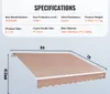 VEVOR tenda da sole per balcone 2,4x2,1 m tenda a bracci Anteprima dell’immagine prodotto 7