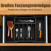 BigDean Besteckeinsatz aus Kunststoff in Schwarz – Produktbild-Vorschau 2