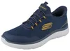 SKECHERS Slip-ins Herren Schlupfsneaker blau gelb Textil Produktbild-Vorschau 16