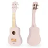 Drewniana gitara dla dzieci - ukulele - kolor różowy Podgląd zdjęcia produktu 1