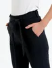 Moraj Damen Hose gerade mit Bindeband elastisch – Schwarz, Produktbild-Vorschau 5