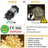 Comparison of two types of light strings, highlighting features and certifications. Voir les images du produit