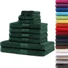 Handtuch-Set 10tlg. 500gsm Dunkel grün SET 5 (10er Mix) Produktbild-Vorschau 2