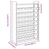 vidaXL Stojak na wino z górną półką 72,5x25x111,5 cm lite Podgląd zdjęcia produktu 7