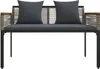 vidaXL Bank Outdoor Grau und Dunkelgrau 117 x 54 x 74,5 cm Produktbild-Vorschau 5