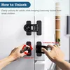 INF Blocco frigorifero adesivo 6 pezzi materiale ABS 7.2 cm Anteprima dell’immagine prodotto 6
