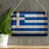 Blechschild Flagge 40x30cm Griechenland Fahne Produktbild-Vorschau 3