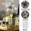 LED Stern Infinity Spiegel 45 cm Standfuß Deko Indoor Produktbild-Vorschau 5