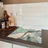 KitchenYeah© Herdabdeckplatte Gold - Marmor - Grün - Luxus Produktbild-Vorschau 5
