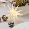 3D LED Stern Ø 12 cm Weiß Weihnachtsstern mit Batteriefach Produktbild-Vorschau 2