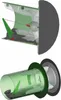 A cutaway view and a perspective view of a ventilation component, likely a wall box for a ventilation system. Anteprima dell’immagine prodotto