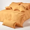 HOMESCAPES Kopfkissenbezug Fadendichte 200 Senfgelb, 40 x Produktbild-Vorschau 4