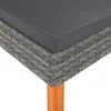 vidaXL Fußbank Poly Rattan und Eukalyptus Massivholz Produktbild-Vorschau 2