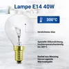 Kugellampe 220/230V Lampe E14 40W 45mmØ 75mm Kugelform Produktbild-Vorschau 3