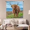 MuchoWow® Wandteppich Wandbehang Schottische Hochlandrind - Produktbild-Vorschau 5