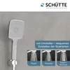 HAWAII Handbrause, Chrom/Hellgrau, eckig Produktbild-Vorschau 2
