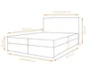 AX LIVING Hellgrau Bett Sevdayla Boxspringbett mit Produktbild-Vorschau 4