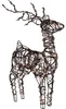 Renna 3D a LED, struttura in filo metallico con aspetto in Anteprima dell’immagine prodotto 5